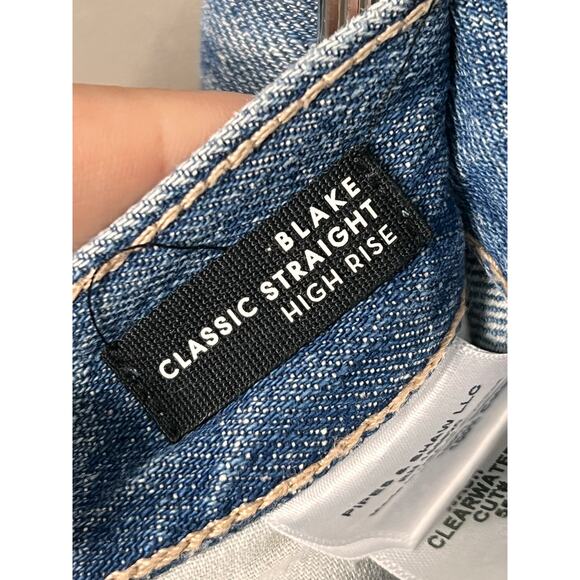 Veronica Beard Jeans 24 Blue Classic High Rise Straight Leg Light Wash Casual - Picture 11 of 16